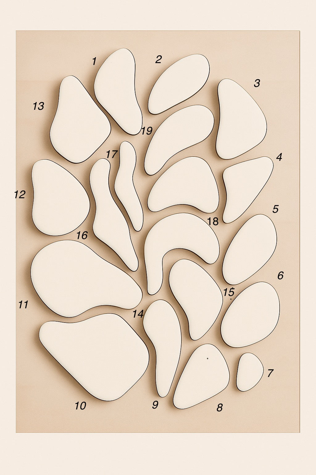 Artisan19 - Handmade Olive Wood Wall Decor Puzzle
