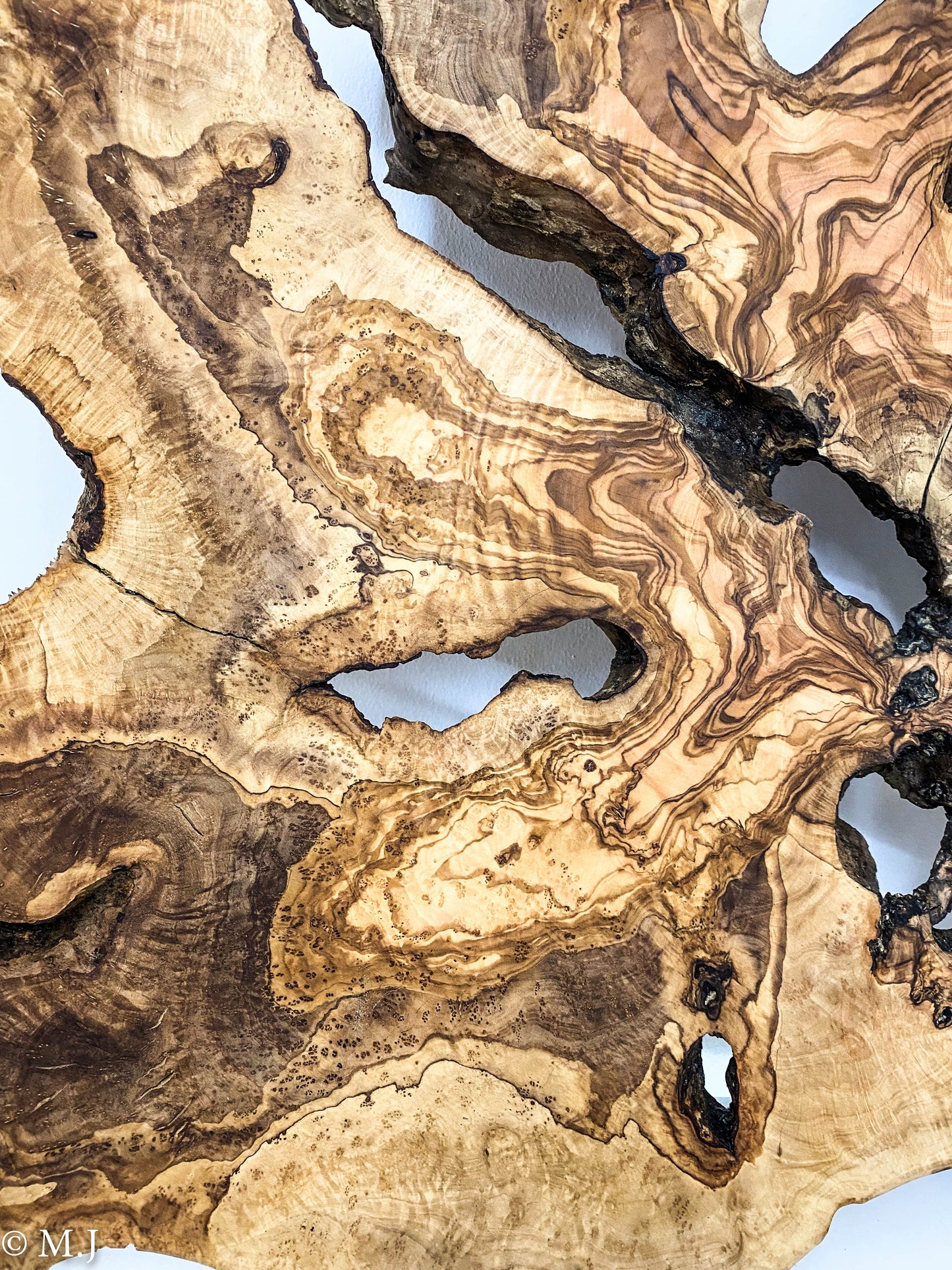 Unique Mediterranean Olive wood slab - Wall Art or Epoxy Table Top