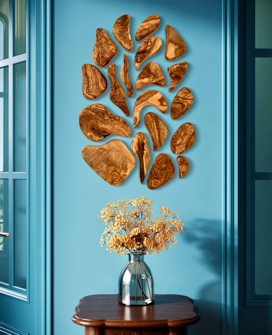Artisan19 - Handmade Modular Olive Wood Wall Decor