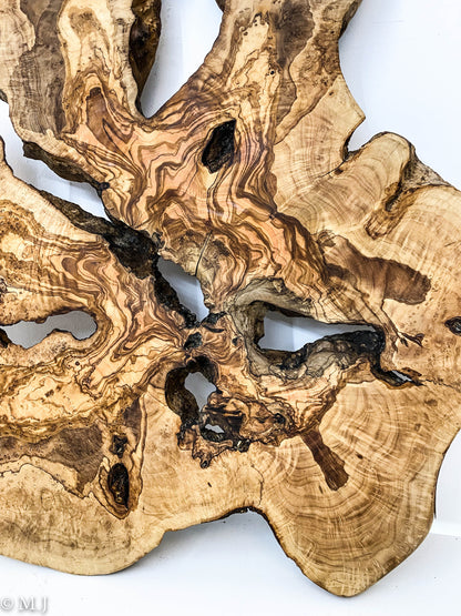 Unique Mediterranean Olive wood slab - Wall Art or Epoxy  Table Top
